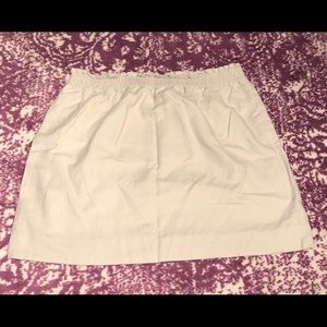 J. Crew Khaki Linen Sidewalk Skirt